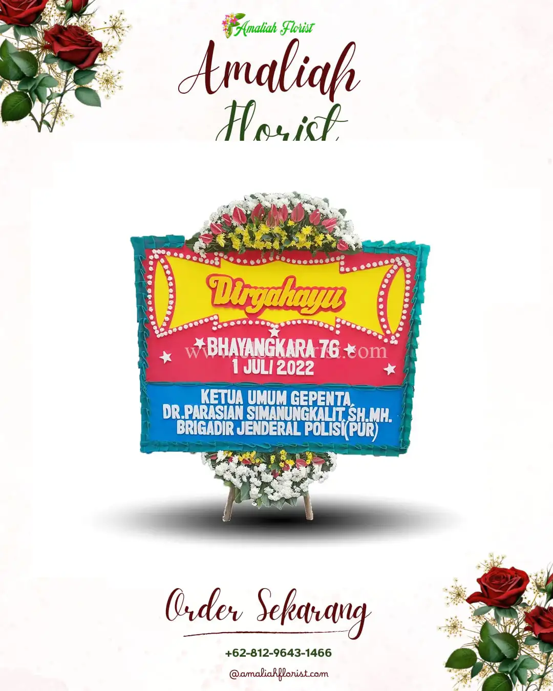 Papan Bunga HUT Ulang Tahun Karanglegi